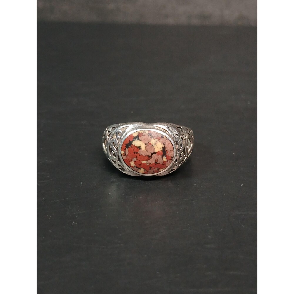 Collins Fine Jewelry Sterling Silver 925 Mixed Stone Chips Ring Size 9.5